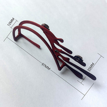 Exaggerated Skull Lava Zinc Alloy Ear Cuffs