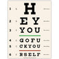 Eye Test Chart Sticker