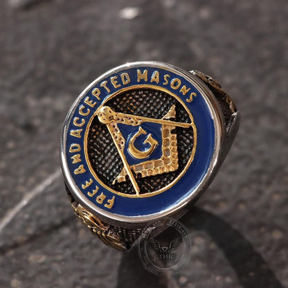 Eye Of Providence 316L Stainless Steel Masonic Ring