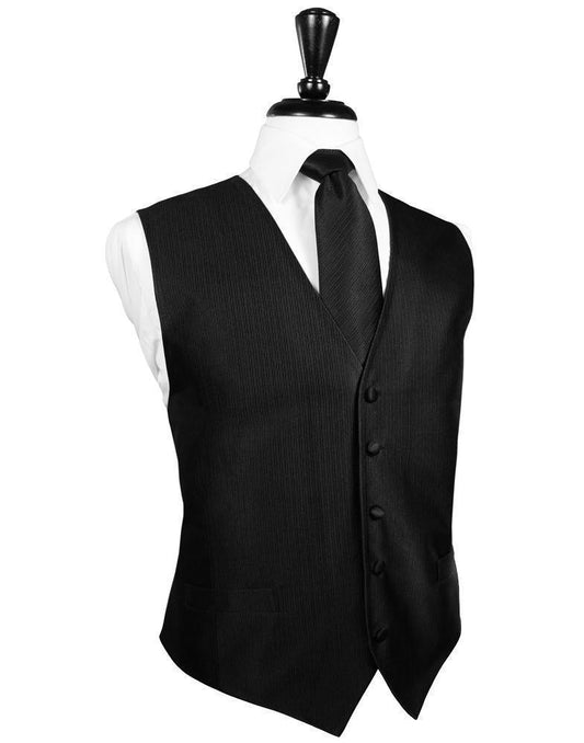 Faille Silk Tuxedo Vest