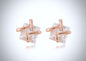 "Sienna" - Rose Gold Cubic Zirconia Stud Earrings