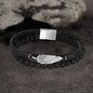Feather Tiger’s Eye Leather Beaded Bracelet
