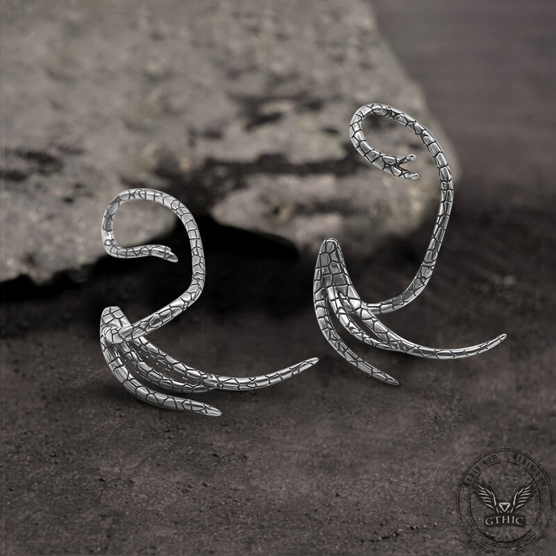 Feather Wing Stainless Steel Ear Cuff