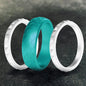 Fish Scale 3-Piece Stacking Silicone Band Ring