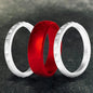 Fish Scale 3-Piece Stacking Silicone Band Ring