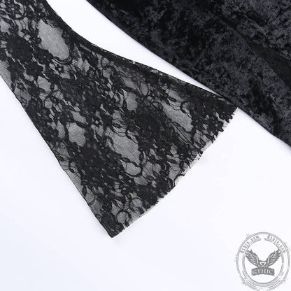 Floral Pattern Polyester Gothic Cheongsam Dress