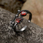 Flower Shape Alloy Adjustable Gothic Ring