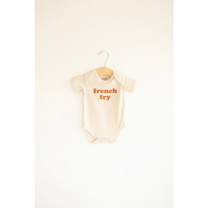 French Fry Organic Cotton Baby Onesie