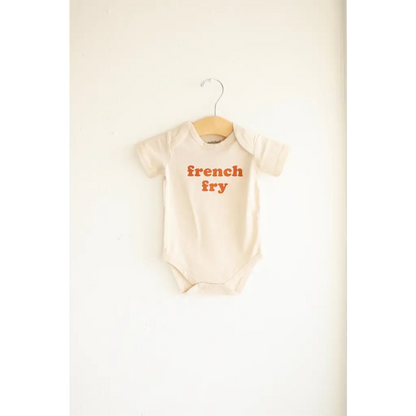 French Fry Organic Cotton Baby Onesie