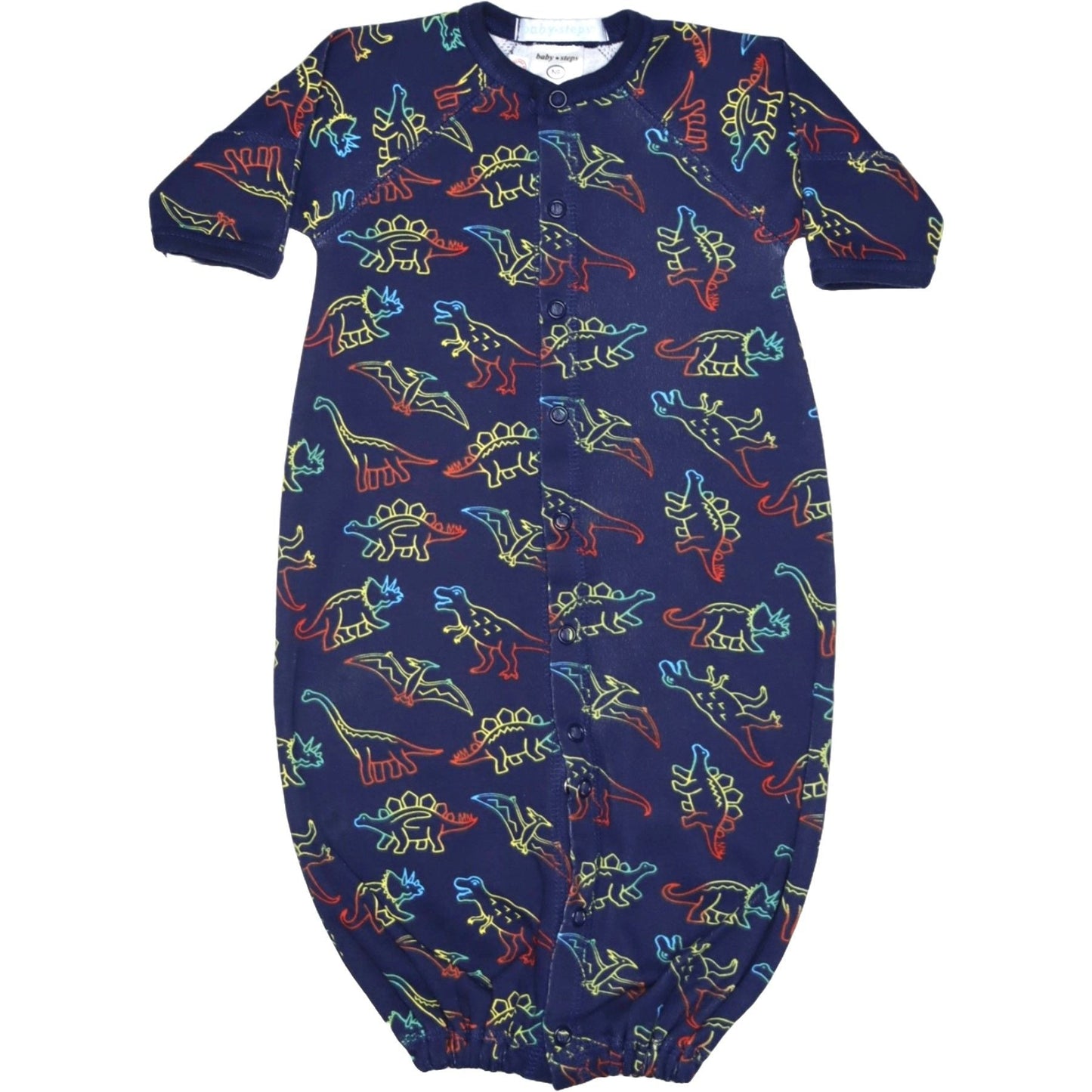 ☀️Baby Converter Gown - Dino Gradient