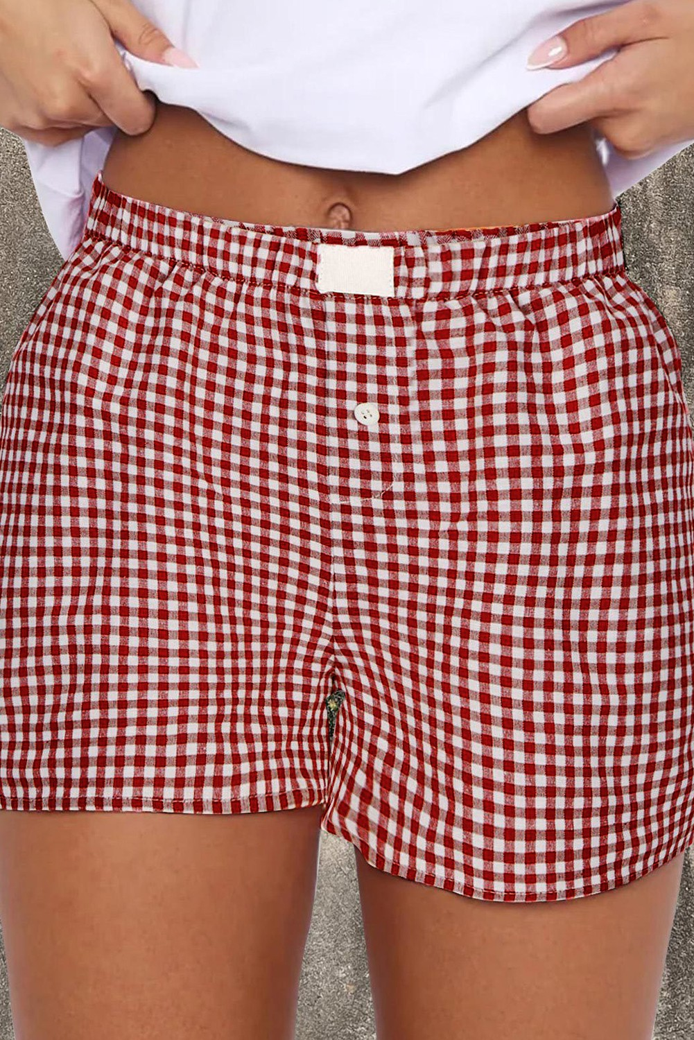 The Riley Red Plaid Shorts