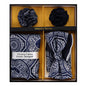 Vittorio Farina Men's Design Necktie, Bow Tie, Pocket Squares and Flower Lapel Pin in a Gift Box