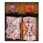 Vittorio Farina Men's Design Necktie, Bow Tie, Pocket Squares and Flower Lapel Pin in a Gift Box