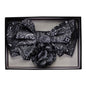 Vittorio Farina Men's Design XL Bow Tie, Pocket Square and Flower Lapel Pin in Gift Box