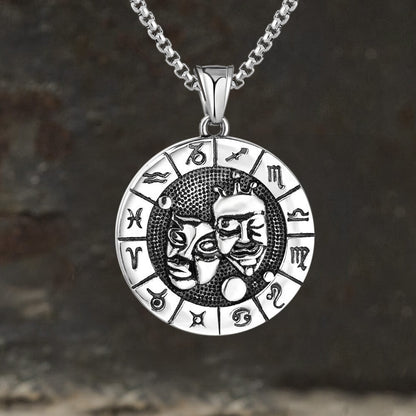 Gemini Stainless Steel Pendant