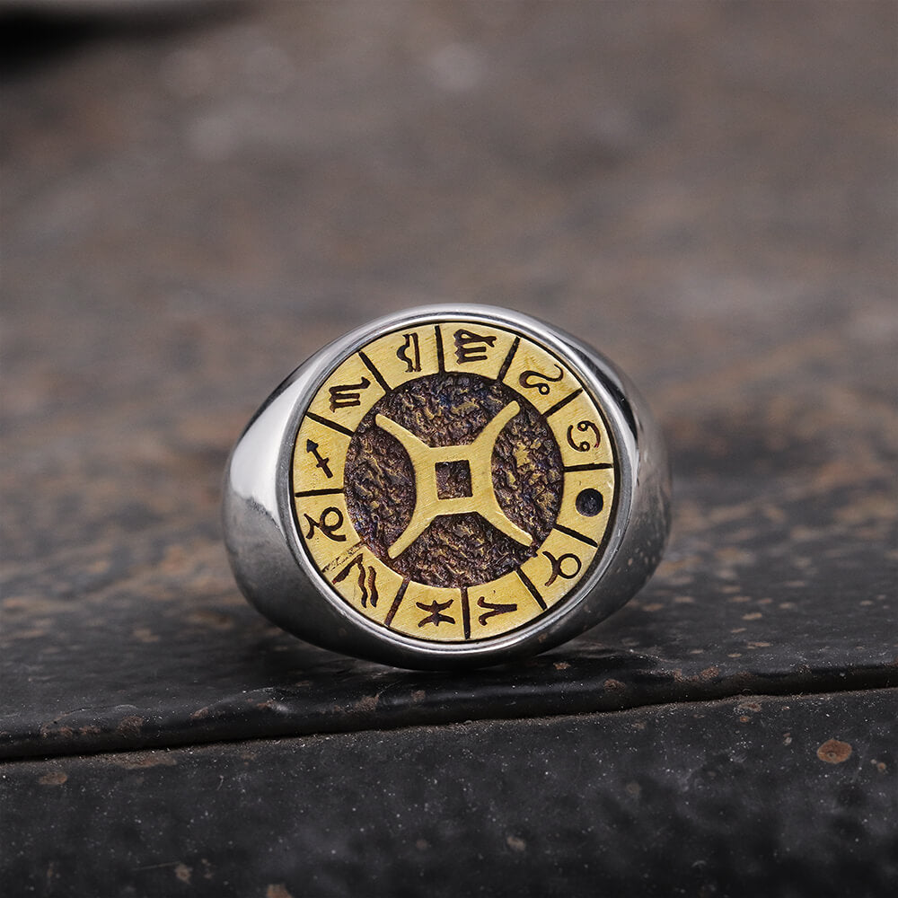 Gemini Stainless Steel Ring