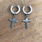 Geometric Stainless Steel Hoop Earrings