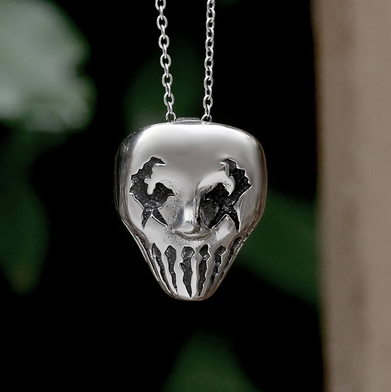 Ghost Head Stainless Steel Skull Pendant