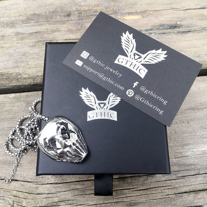 Ghost Head Stainless Steel Skull Pendant