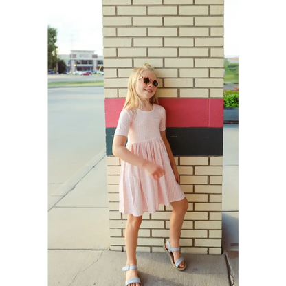 Gingham All Day Twirl Dress