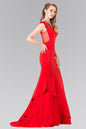Illusion Sweetheart Mermaid Line Dress Accented with Stone Beaded Neck