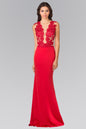 Sleeveless Lace Embellished Long Dress