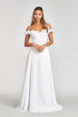 Sublime Off-shoulder Floral Neckline A-line Maxi Dress from Elizabeth K