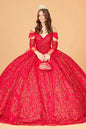 Jewel Mesh Quinceanera Dress w/ Mini Bag and Separate Long Sleeves