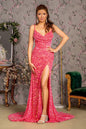Sequin Ruched Side Cut-out Back Velvet Mermaid Long Dress