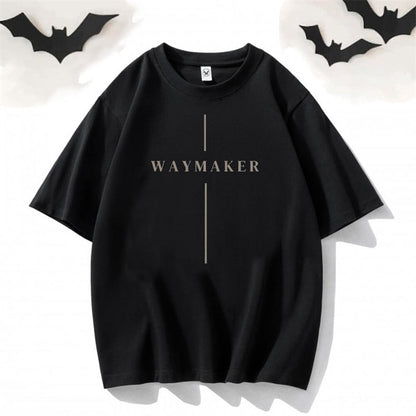 God Waymaker Round Neck Short Sleeve T-shirt