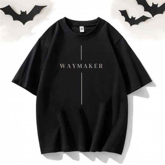 God Waymaker Round Neck Short Sleeve T-shirt
