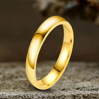 Gold-Color Titanium Engagement Ring