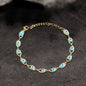 Gold Plated Evil Eye Stainless Steel Bracelet