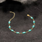 Gold Plated Evil Eye Stainless Steel Bracelet