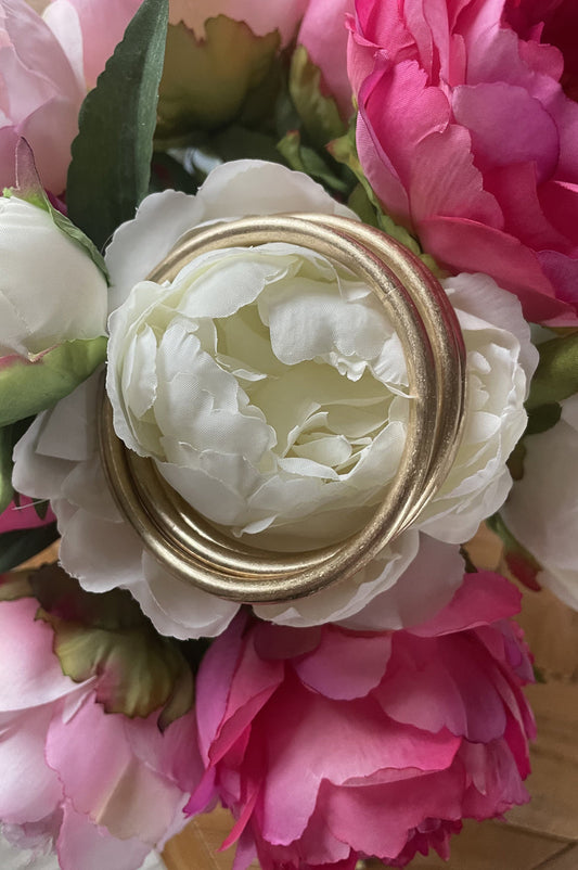 Gold Bangle 3 Set Bracelet -clearance