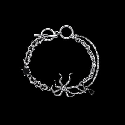 Goth Spider Alloy Animal Bracelet
