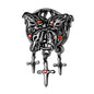 Gothic Black Moon Rose & Butterfly Charm Series
