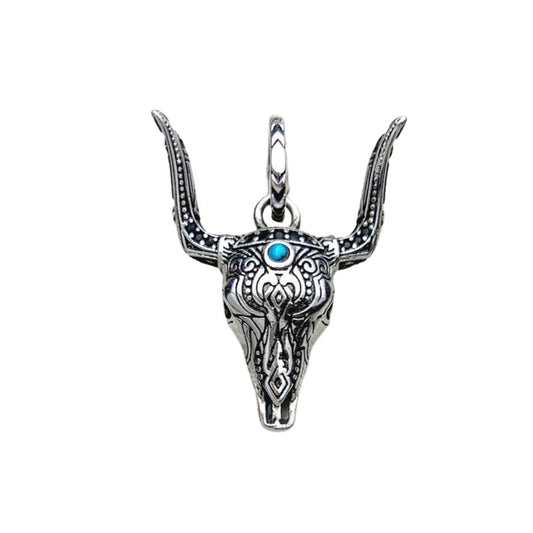 Gothic Bull Head Ethnic Pendant