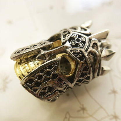 Gothic European Style Sword & Knight Skull with Crown Pendants