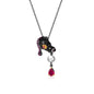 Gothic Skull with Freshwater Pearl Necklace