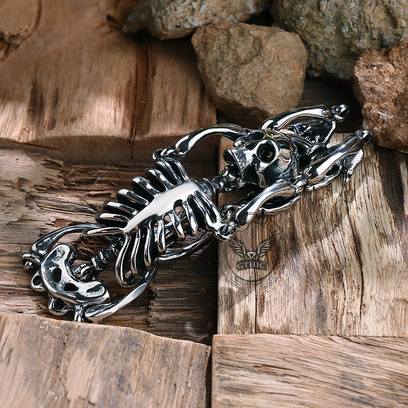 Gothic Body Skull Stainless Steel Bracelet