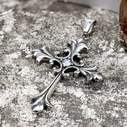 Gothic Cross Stainless Steel Pendant