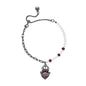 Gothic Crown Heart Shape Pearl Alloy Bracelet