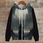 Gothic Female Warrior Polyester Hoodie Coat