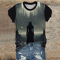 Gothic Female Warrior Short Sleeve T-Shirt