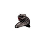 Gothic Fierce Cobra Gemstone Alloy Open Snake Ring