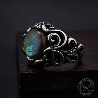 Gothic Moonstone Stainless Steel Ring