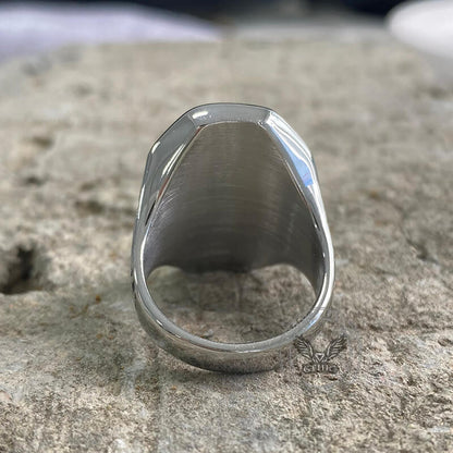 Gothic Pattern Stainless Steel Ring