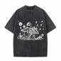 Gothic Skull Eyeball Print T-shirt