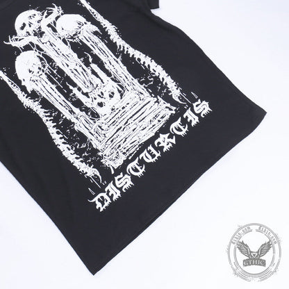 Gothic Skull Polyester T-Shirt Dress